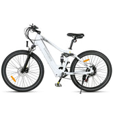 SAMEBIKE XD26-II Electric Bike - 750W Motor 48V14AH Battery 45KM Range Hydraulic Disc Brakes - White